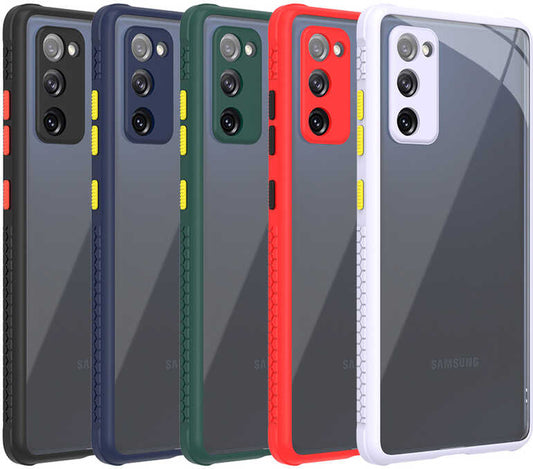 Galaxy S20 Fe Kılıf mnc Kaff Kapak-Kırmızı