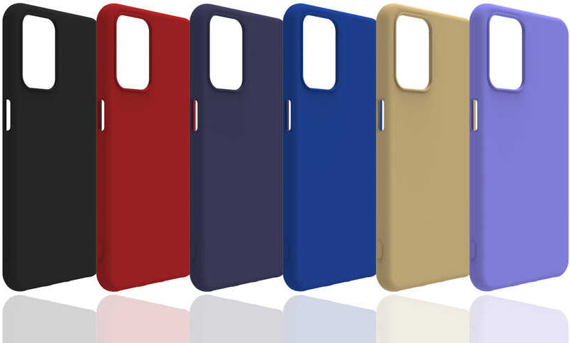 Oppo A54 4g Kılıf Mnc Biye Silikon-Siyah