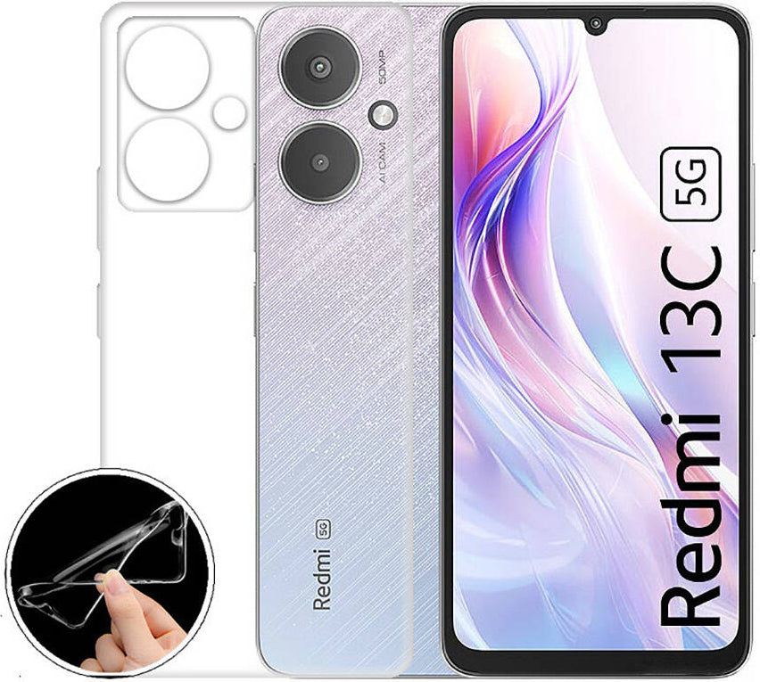 Xiaomi Poco C65 Kılıf Mnc Süper Silikon Kapak-Renksiz