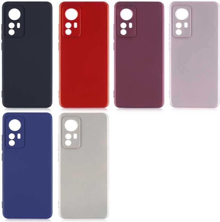 Xiaomi Mi 12 Kılıf Mnc Premier Silikon Kapak-Mürdüm