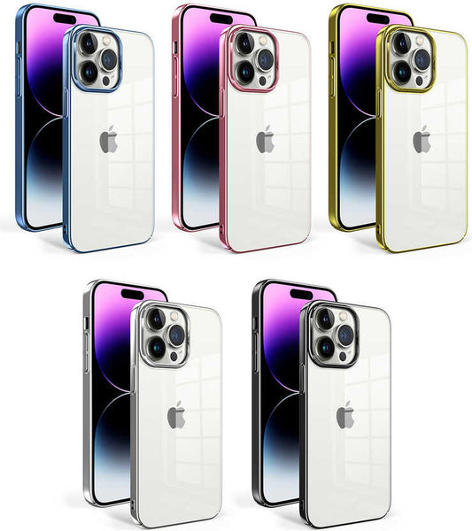 Apple iPhone 14 Pro Max Kılıf Mnc Sun Kapak-Gold