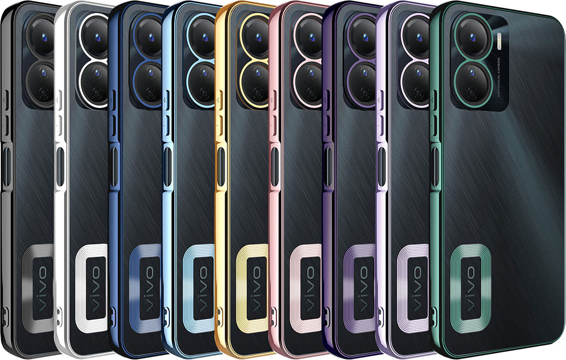 Vivo Y16 Kılıf Kamera Korumalı Logo Gösteren Mnc Omega Kapak-Derin Mor