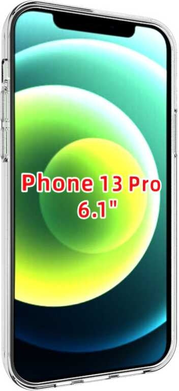 iPhone 13 Pro Kılıf Mnc Süper Silikon Kapak-Renksiz