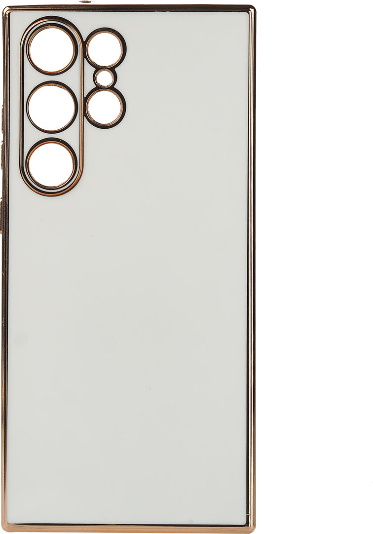 Galaxy S23 Ultra Kılıf Mnc Bark Kapak-Beyaz