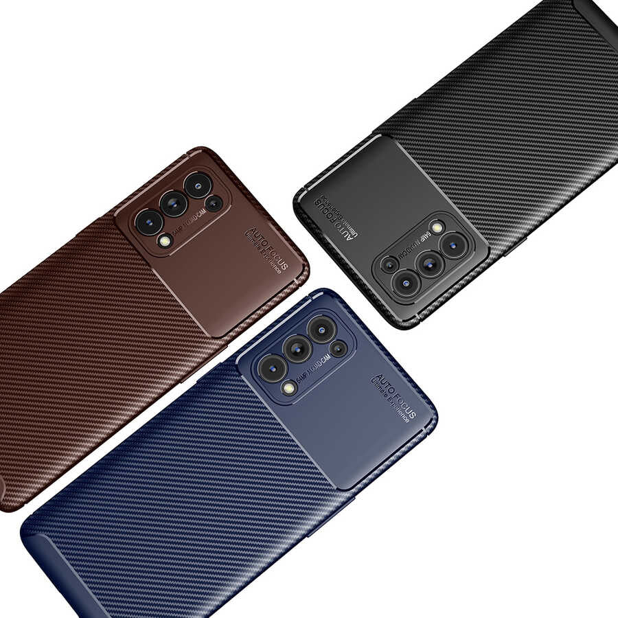 Oppo Reno 5 Pro 5g Kılıf Mnc Negro Silikon Kapak-Lacivert