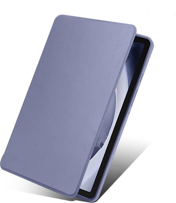 Galaxy Tab A9 Kılıf Uyumlu Mnc Termik Kalem Bölmeli Dönebilen Standlı Kılıf-Lavendery Gray