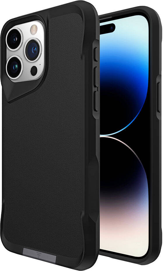 Apple iPhone 15 Pro Kılıf Mnc Airbag Kenarlı T-Max Mat Standlı Kapak-Gri