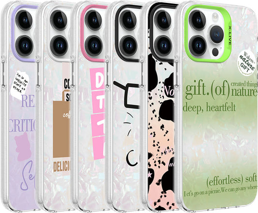 Apple iPhone 14 Pro Max Kılıf Mermer Desenli Mnc Marbello Kapak-Beyaz