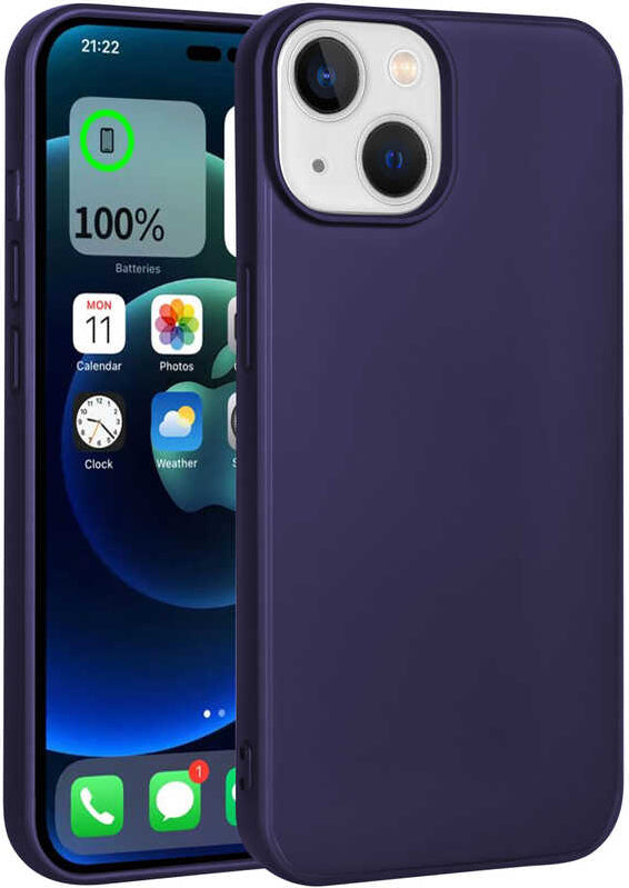 iPhone 14 Plus Uyumlu Mnc Premier Silikon Kapak-Mürdüm