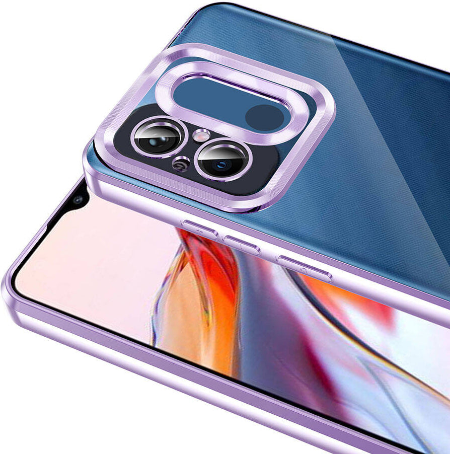 Xiaomi Redmi 12C Kılıf Kamera Korumalı Logo Gösteren Mnc Omega Kapak-Sierra Mavi