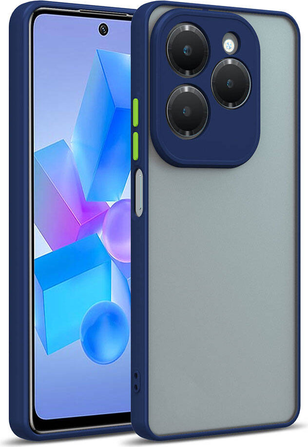 Infinix Hot 40I Kılıf Mnc Hux Kapak-Lacivert