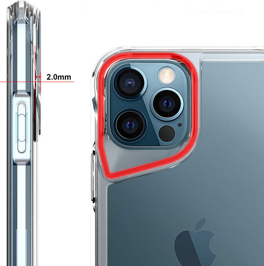 iPhone 12 Pro Max Kılıf Mnc T-Max Kapak-Renksiz