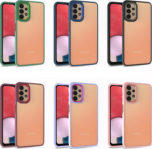 Galaxy A13 4g Kılıf Mnc Flora Kapak-Kırmızı