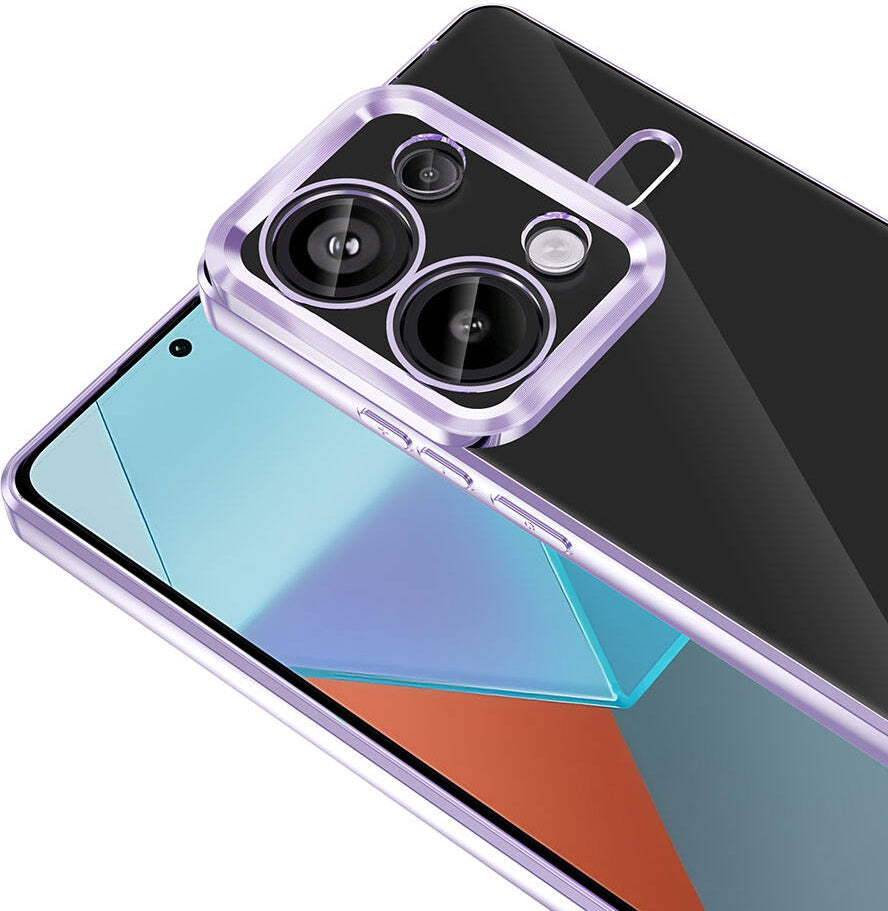 Xiaomi Redmi Note 13 Pro 4g Kılıf Kamera Korumalı Logo Gösteren Mnc Omega Kapak-Siyah