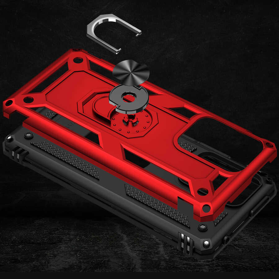 Xiaomi Mi 11T Pro 5g Kılıf Mnc Vega Kapak-Kırmızı