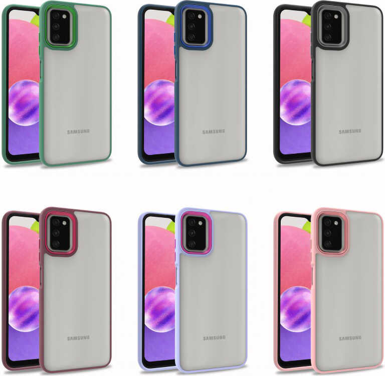 Galaxy A03S Kılıf Mnc Flora Kapak-Siyah