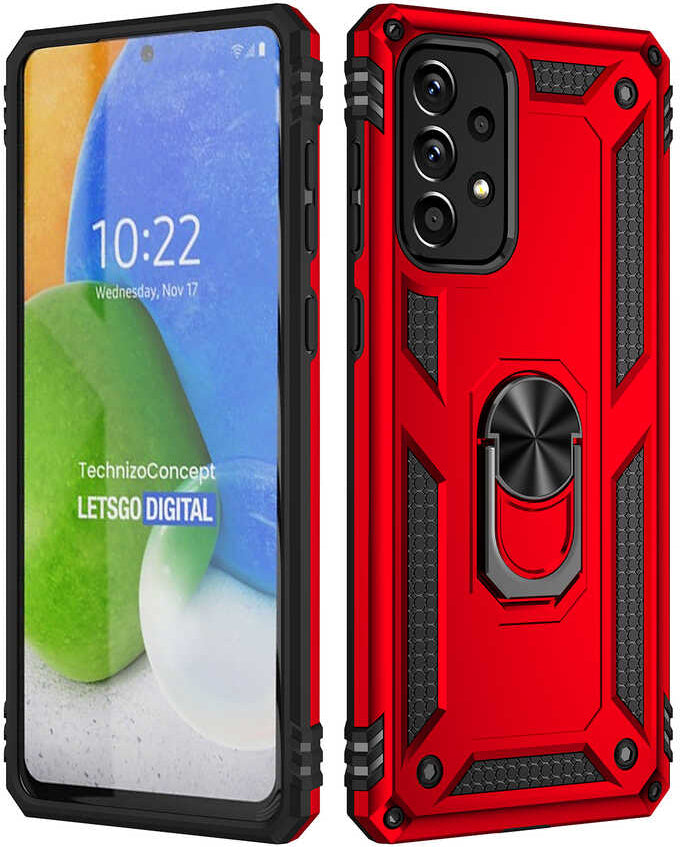 Galaxy A73 Kılıf Mnc Vega Kapak-Kırmızı