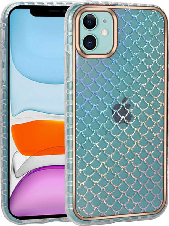 iPhone 11 Uyumlu Desenli Parlayan Transparan Mnc Avva Kapak-No9