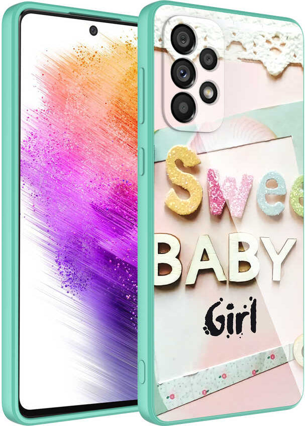 Galaxy A23 Kılıf Kamera Korumalı Desenli Sert Silikon Mnc Epoksi Kapak-No5