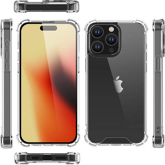 Apple iPhone 15 Pro Kılıf Mnc Nitro Anti Shock Silikon-Renksiz