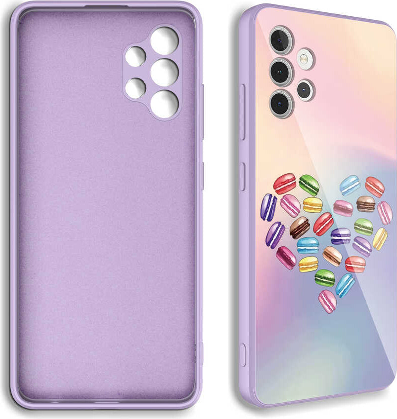 Galaxy A32 4g Kılıf Kamera Korumalı Desenli Sert Silikon Mnc Epoksi Kapak-No1