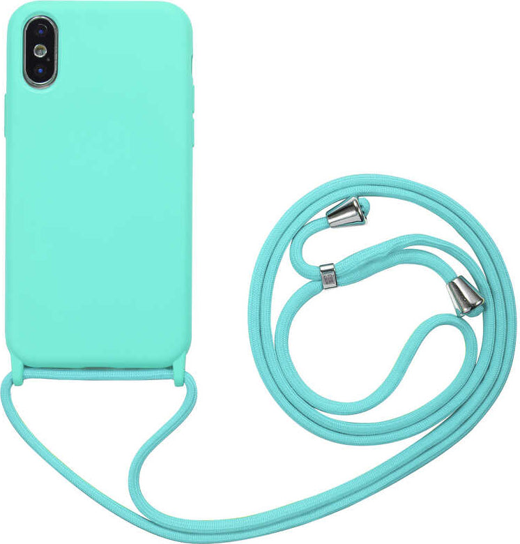 iPhone x Uyumlu Mnc Ropi Kapak-Turkuaz