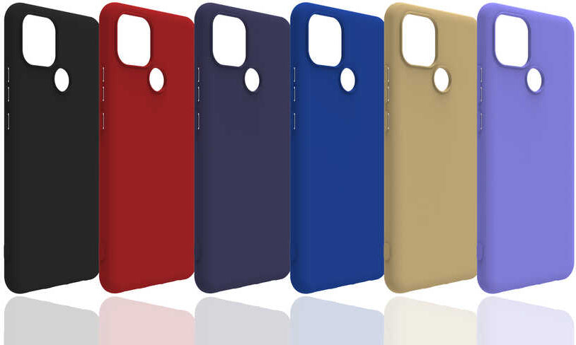 Realme C25Y Kılıf Mnc Biye Silikon-Siyah