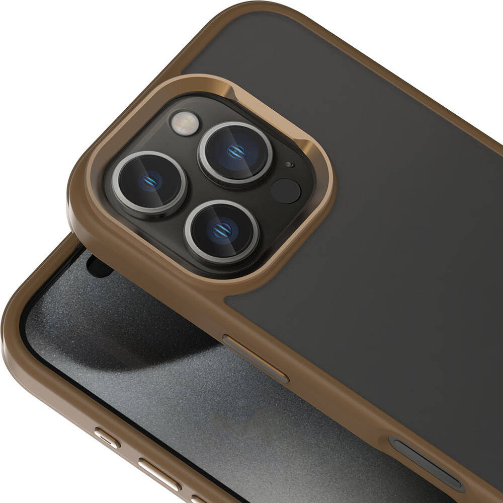 Apple iPhone 16 Pro Kılıf Magsafe Şarj Özellikli Parlak Kamera Çerçeveli Mnc Kost Kapak-Siyah
