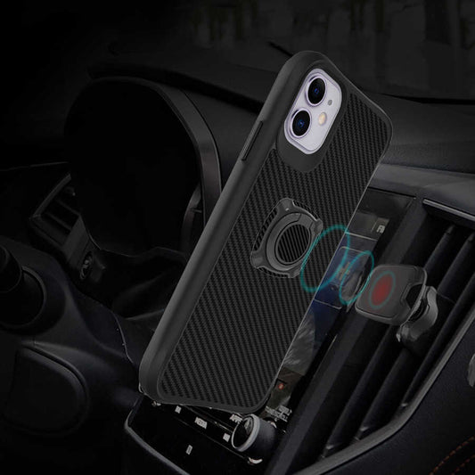 iPhone 12 Uyumlu Mnc Timo Kapak-Siyah