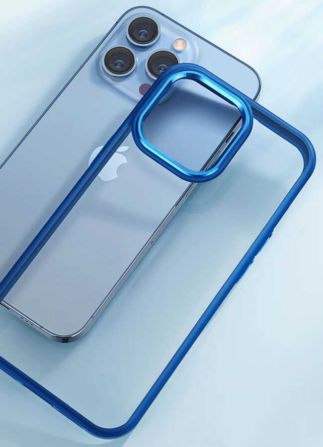 iPhone 12 Pro Max Kılıf Mnc Krom Kapak-Açık Yeşil