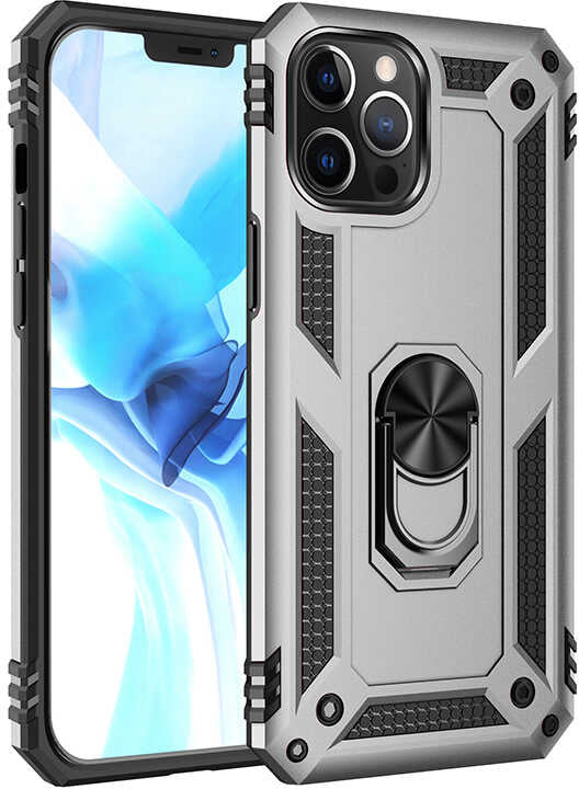 iPhone 12 Pro Uyumlu Mnc Vega Kapak-Gri