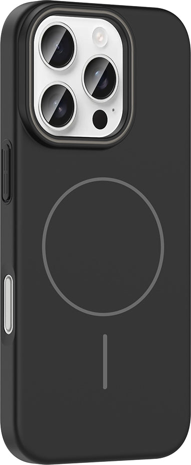 iPhone 16 Pro Kılıf Magsafe Şarj Özellikli Mnc Ruby Silikon Kapak - Desert Titanyum