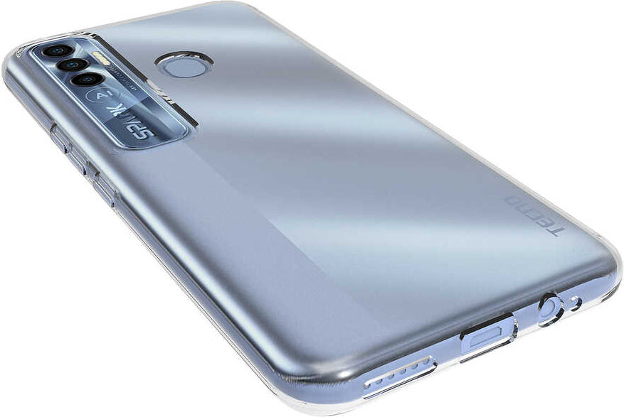 Tecno Spark 7 Pro Kılıf Mnc Süper Silikon Kapak-Renksiz