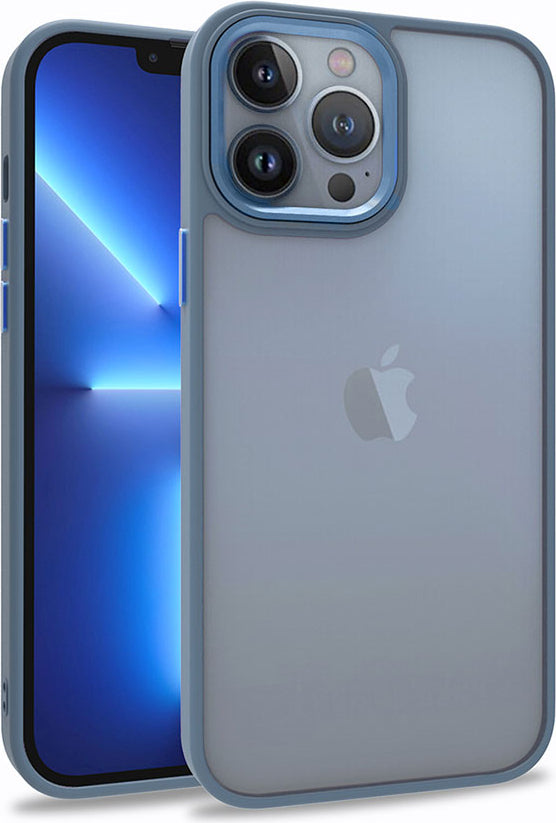 iPhone 13 Pro Max Uyumlu Mnc Flora Kapak-Sierra Mavi