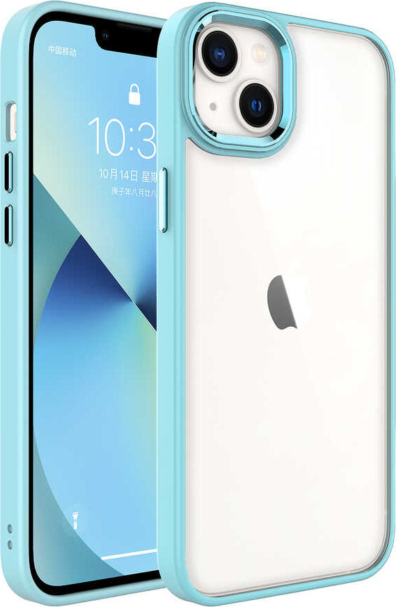 iPhone 14 Uyumlu Mnc Krom Kapak-Yeşil