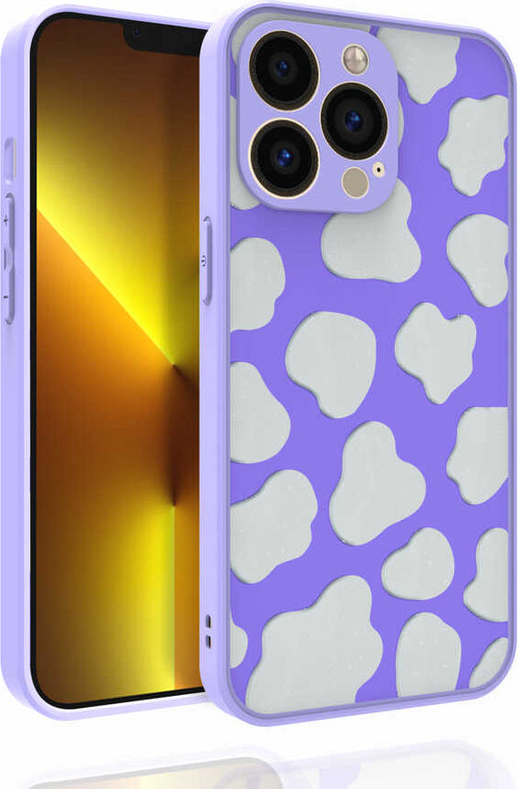iPhone 13 Pro Uyumlu Desenli Kamera Korumalı Parlak Mnc Nora Kapak-No6