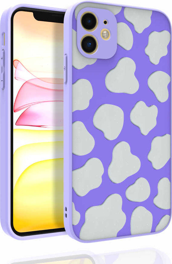 iPhone 11 Uyumlu Desenli Kamera Korumalı Parlak Mnc Nora Kapak-No6