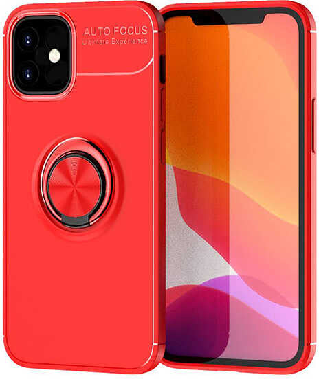 iPhone 12 Mini Uyumlu Mnc Ravel Silikon Kapak-Kırmızı