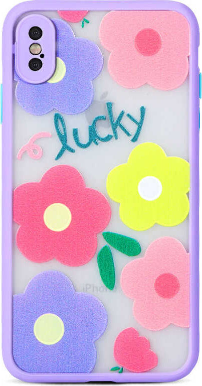 iPhone x Uyumlu Mnc Fily Kapak-Lila