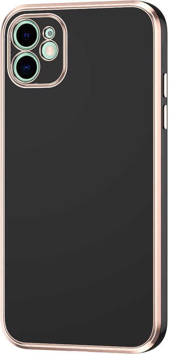 iPhone 12 Uyumlu Mnc Bark Kapak-Siyah