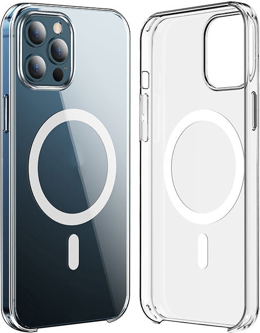 iPhone 15 Pro Max Uyumlu Mnc Wireless Şarj Özellikli Şeffaf Orjin Kapak-Renksiz