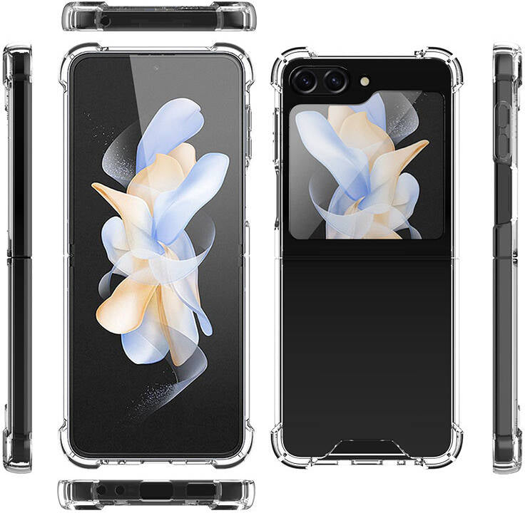 Galaxy Z Flip 5 Kılıf Mnc Nitro Anti Shock Silikon-Renksiz