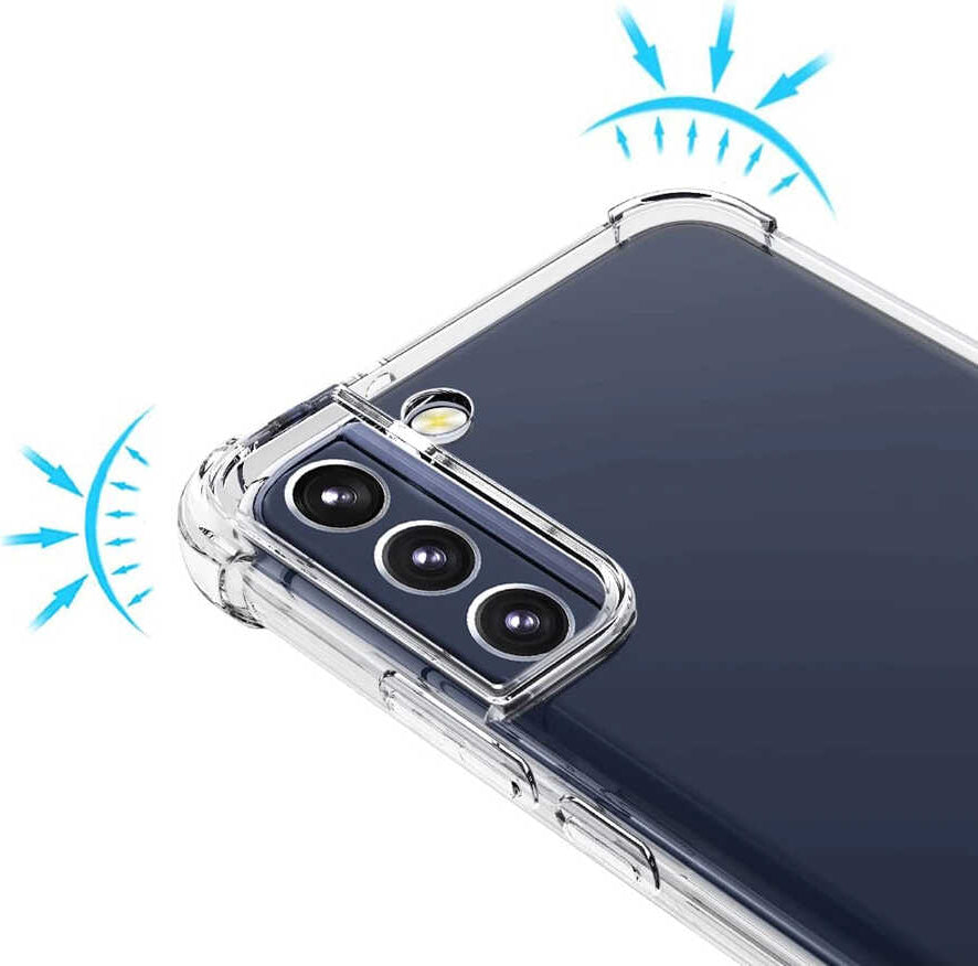 Galaxy S22 Plus Kılıf Mnc Kamera Korumalı Nitro Anti Shock Silikon-Renksiz