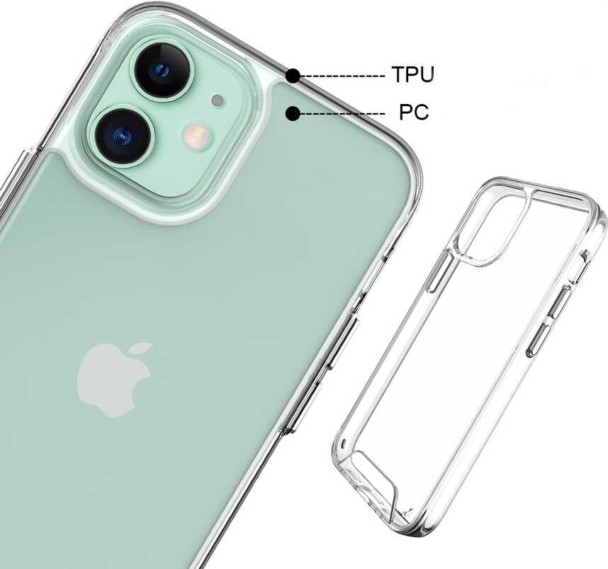 iPhone 12 Mini Uyumlu Mnc Gard Silikon-Renksiz