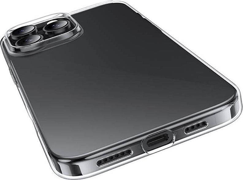 Apple iPhone 16 Pro Max Kılıf Mnc Süper Silikon Kapak-Şeffaf