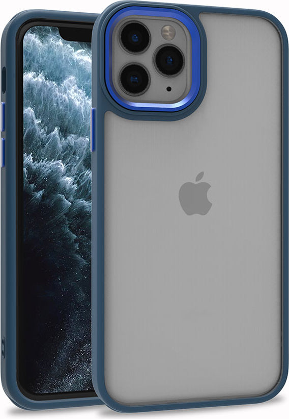 iPhone 11 Pro Max Uyumlu Mnc Flora Kapak-Mavi