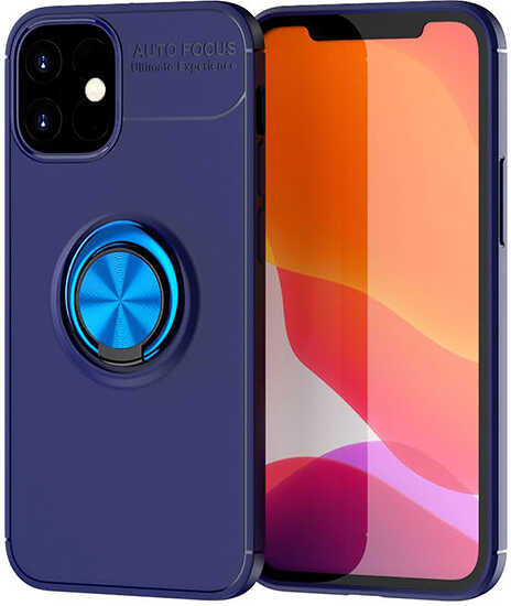 iPhone 12 Mini Uyumlu Mnc Ravel Silikon Kapak-Mavi