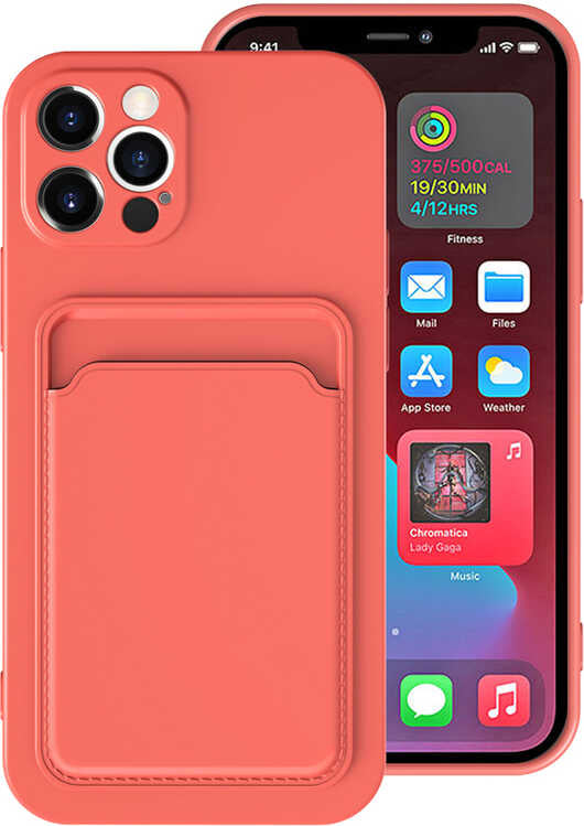 iPhone 12 Pro Uyumlu mnc Ofix Kapak-Koyu Turuncu