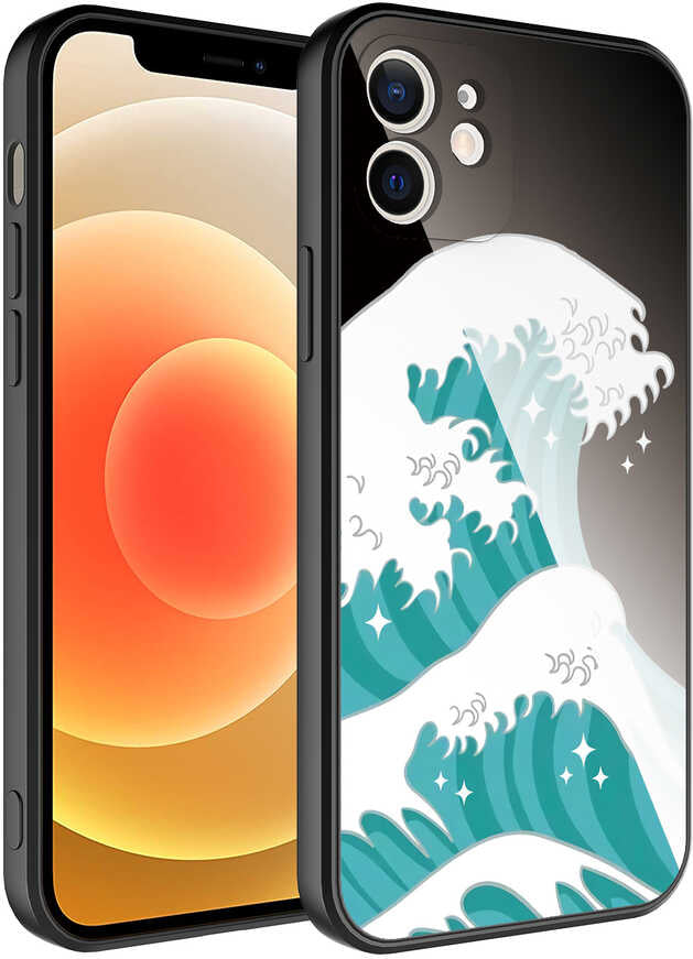 iPhone 11 Uyumlu Kamera Korumalı Desenli Sert Silikon Mnc Epoksi KAPAK-NO10
