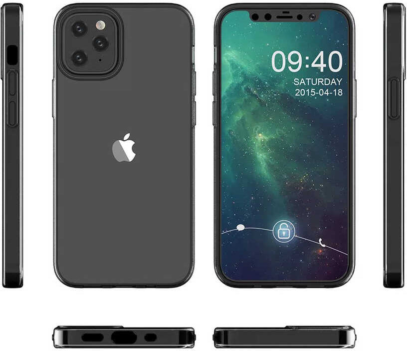 iPhone 12 Mini Uyumlu Mnc Süper Silikon Kapak-Renksiz